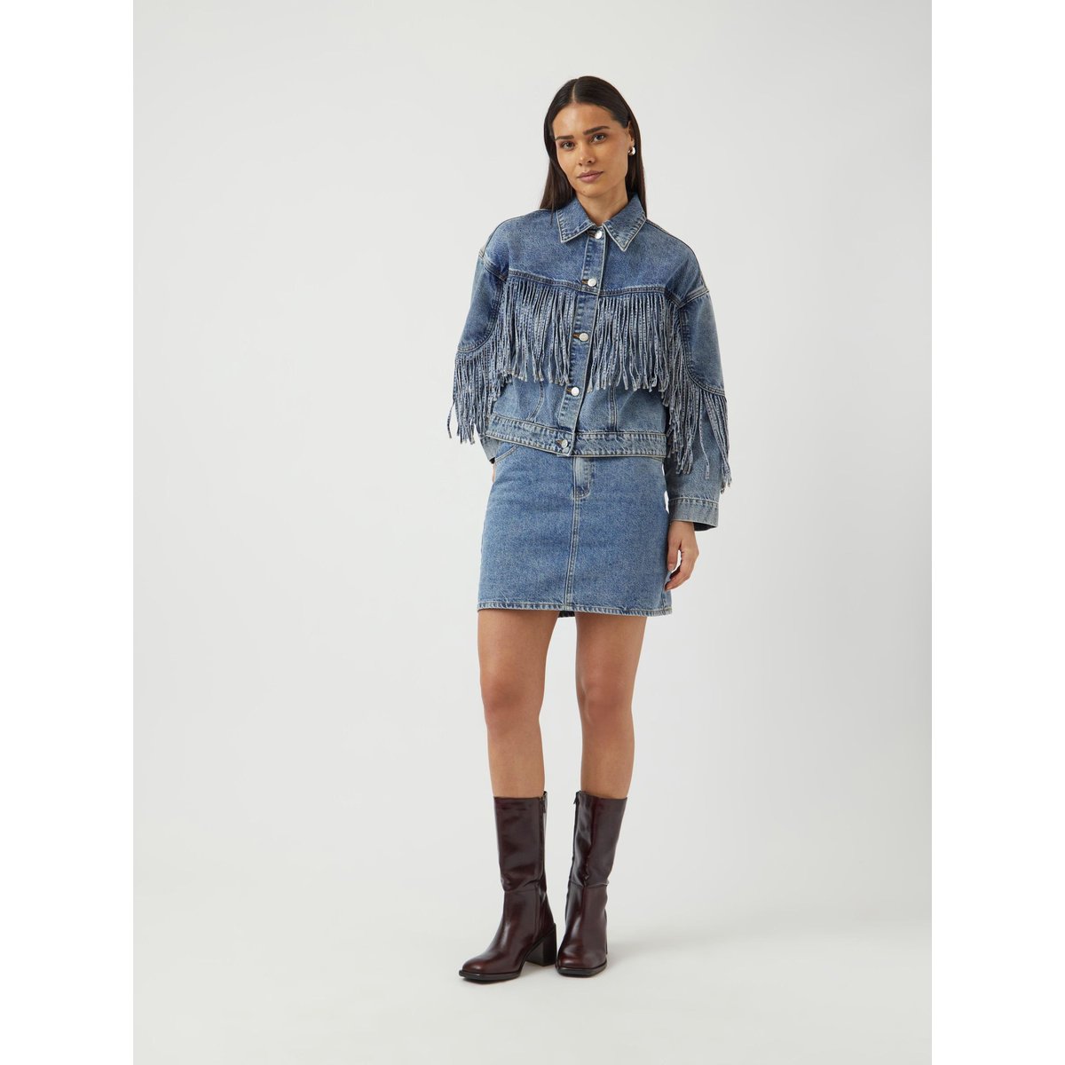 Jupe En Jean medium blue denim, YAS