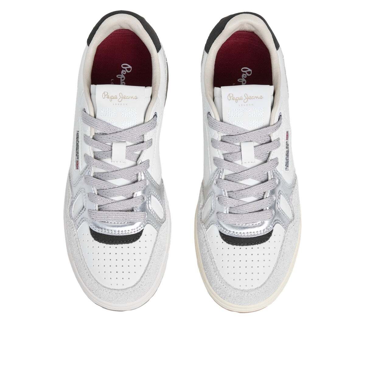 Chester - Baskets Avec Détails En Daim blanc, PEPE JEANS