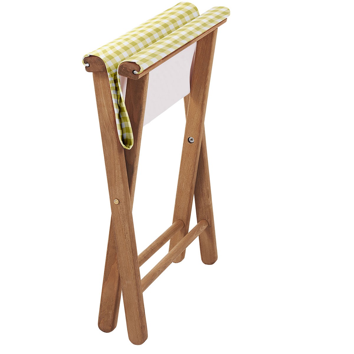 Pliant pêcheur en eucalyptus, motif vichy, LISETTE jaune, VENT DE BOHÈME