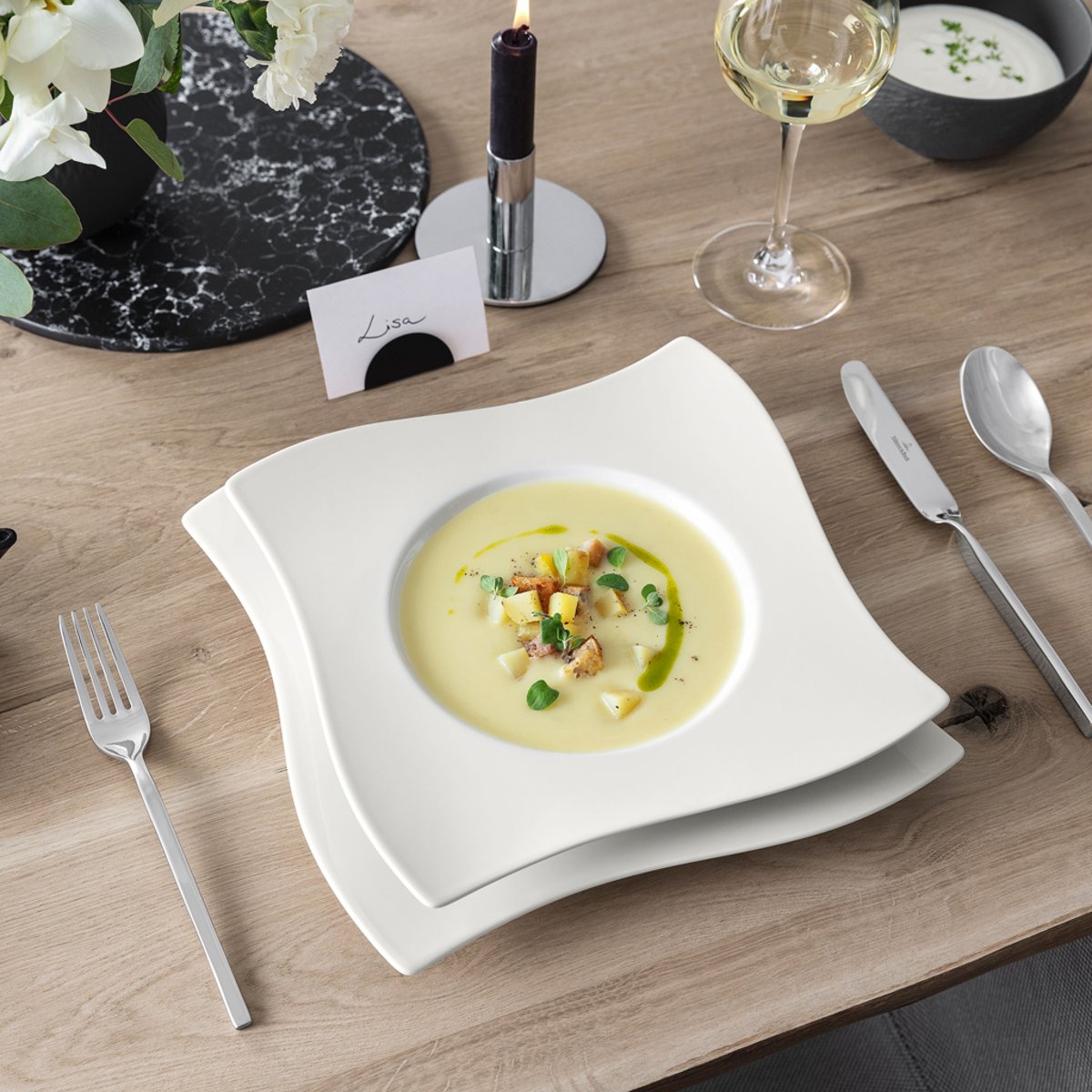 Assiette Creuse NEWWAVE blanc, VILLEROY & BOCH