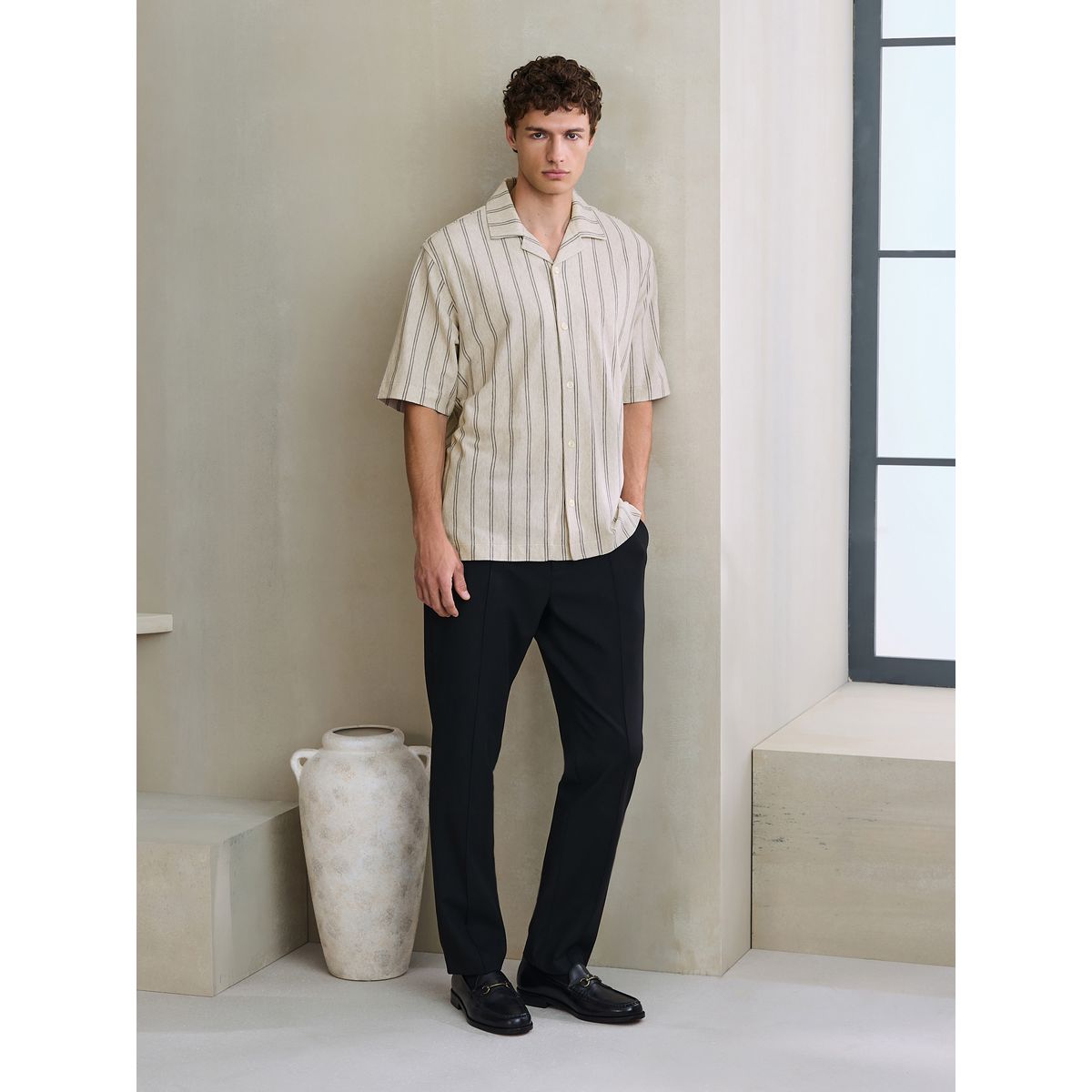 Chemise en jersey de coton à manches courtes naturel, NEXT