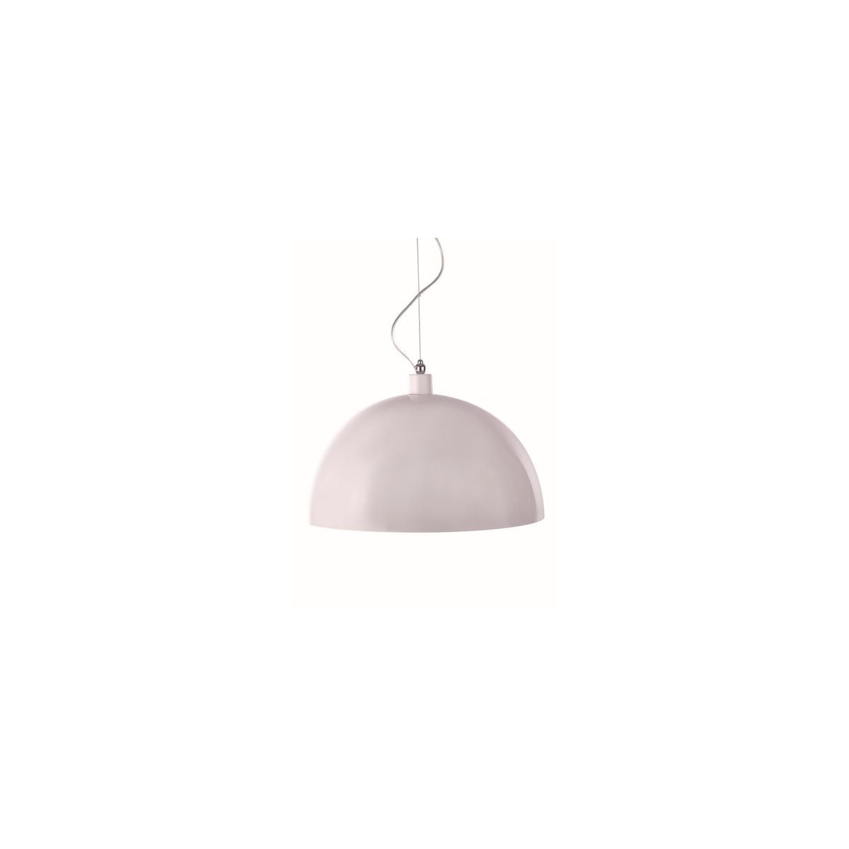 Suspension en métal industriel, D.50 , DOME RS blanc, ALUMINOR