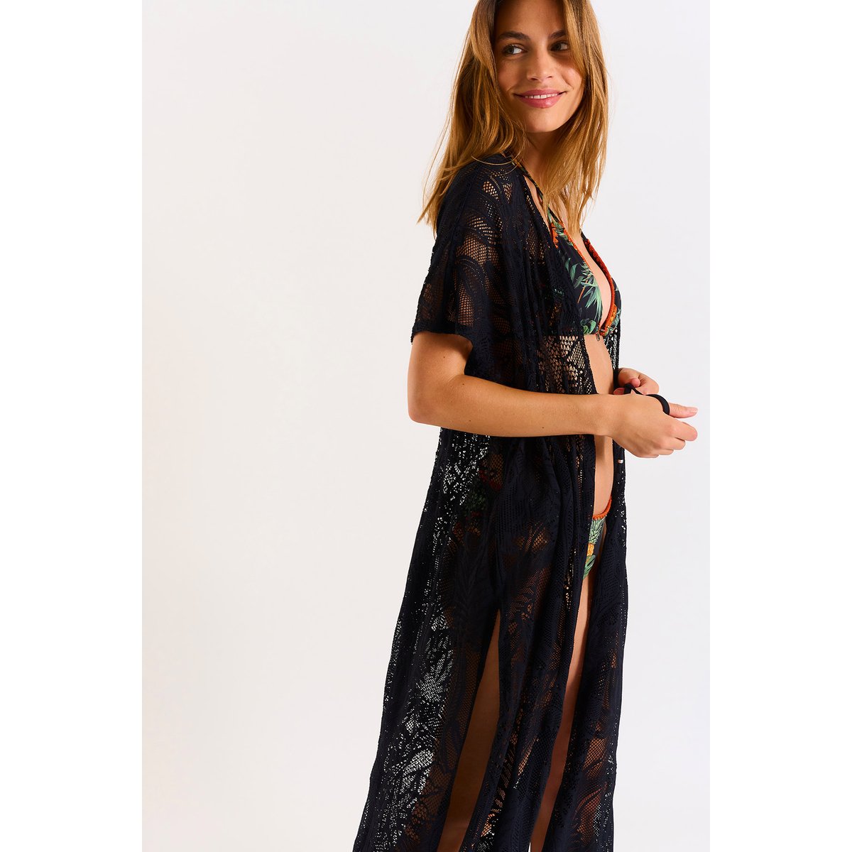 Kimono Elvie - COCOBEACH noir, BANANA MOON