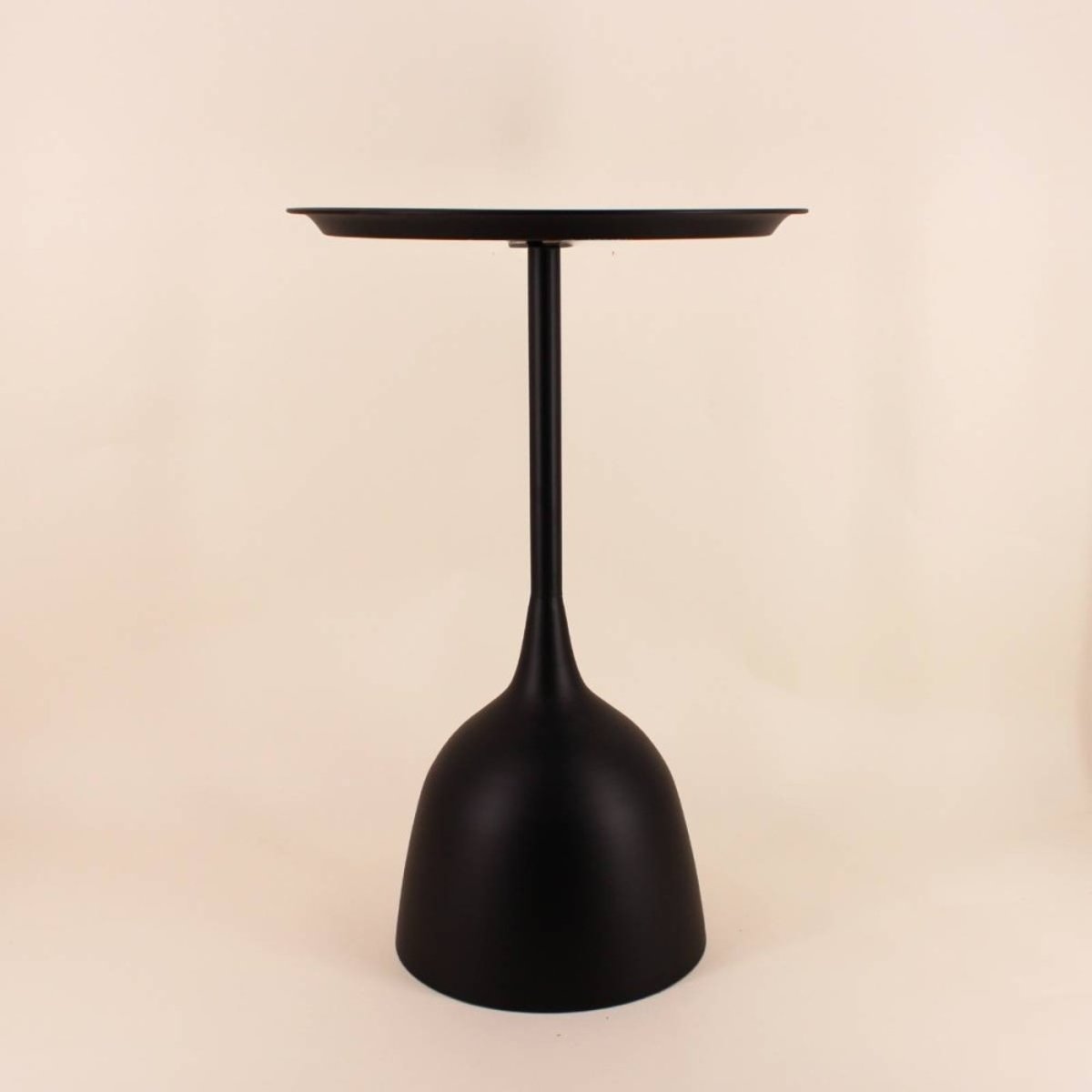 Table d'appoint design en métal noir 60cm noir, ORNAMI