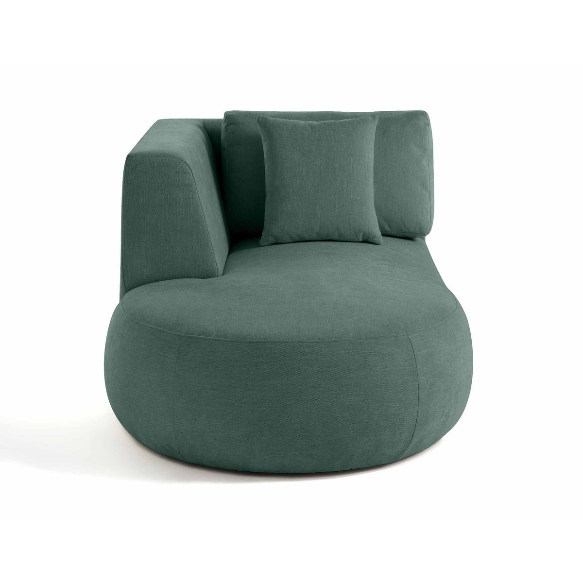 Module d'assise méridienne gauche - SANTORINI vert, BEST MOBILIER