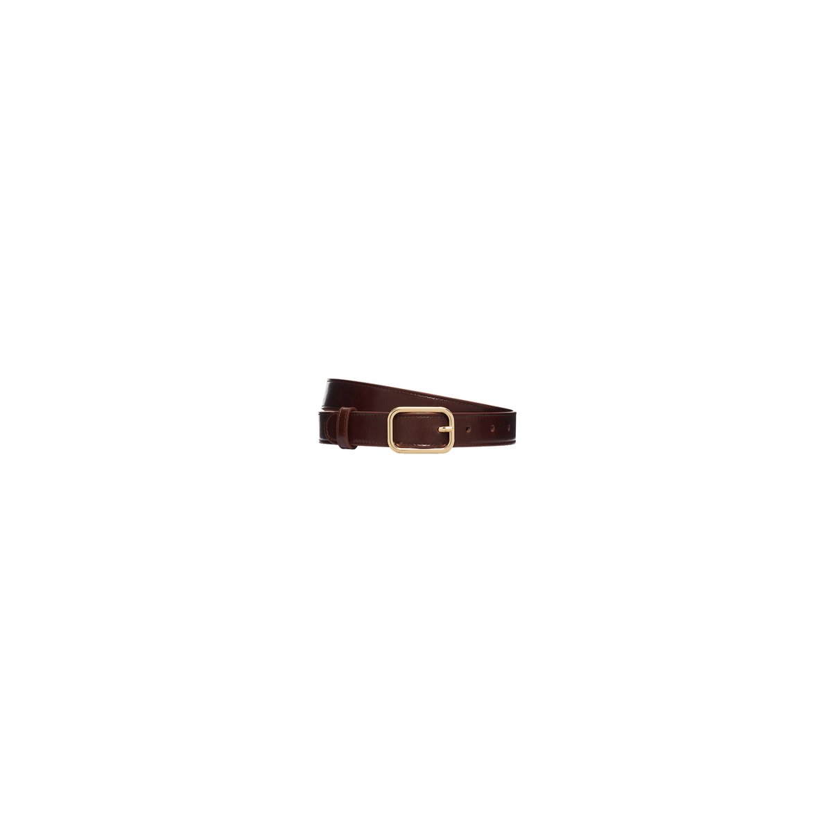 Ceinture cintrée en cuir MINA marron, CAROLL