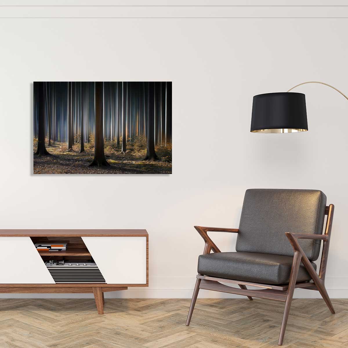 Tableau forêt fantastique tableau alu dibond, HEXOA