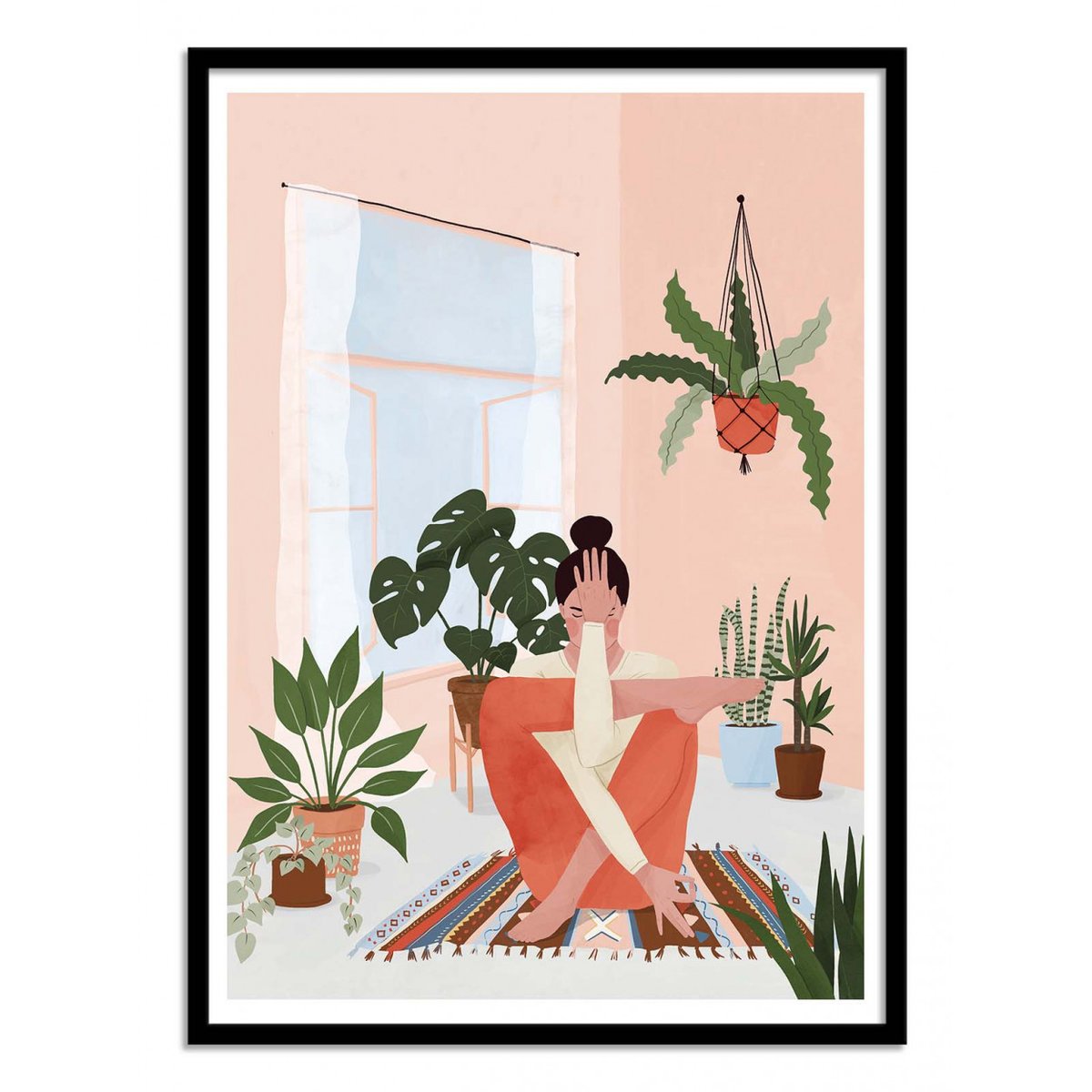 Affiche d'art - Yoga and plants - Maja Tomljanic affiche d'art, WALL EDITIONS
