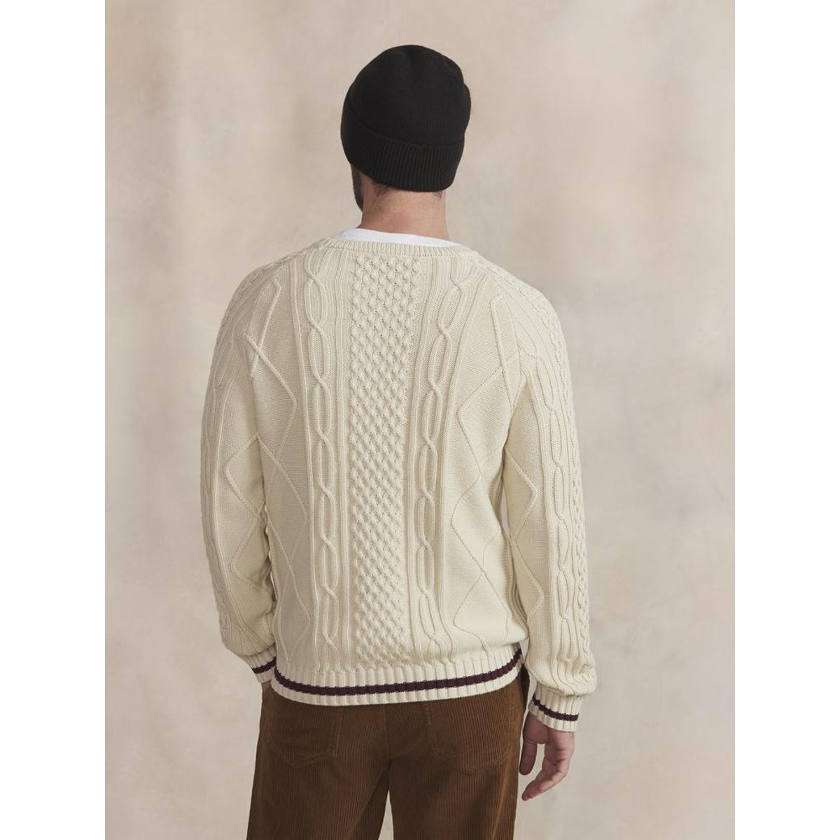 Pull encolure ronde MAIKORON beige, TBS