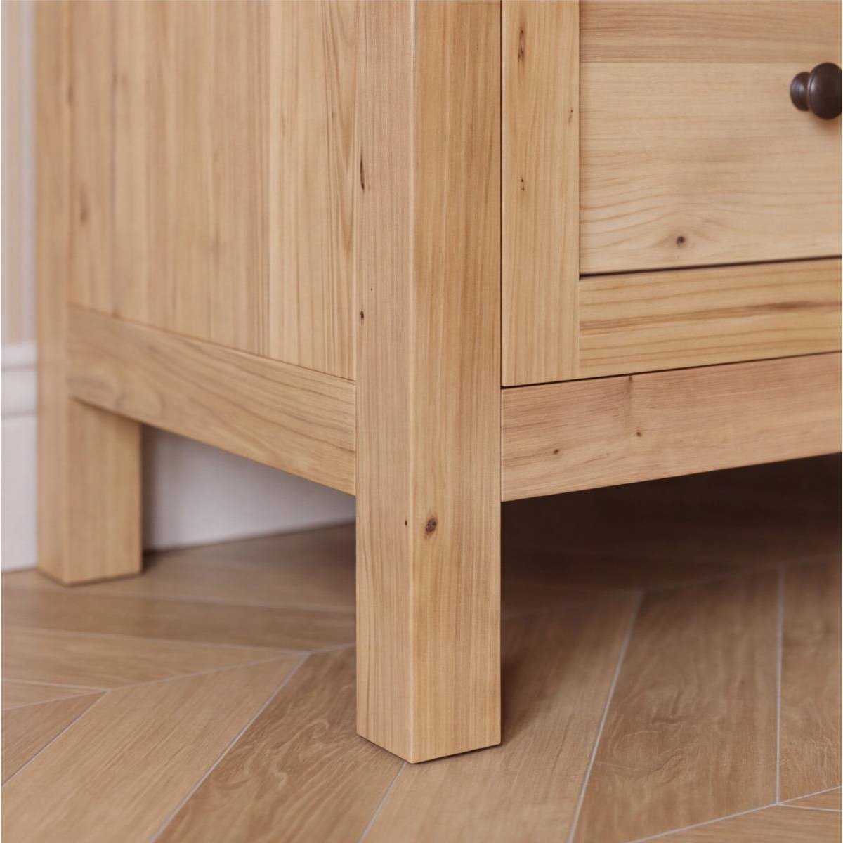 Commode 8 tiroirs en bois recyclé SIGRID bois clair, MADE IN MEUBLES