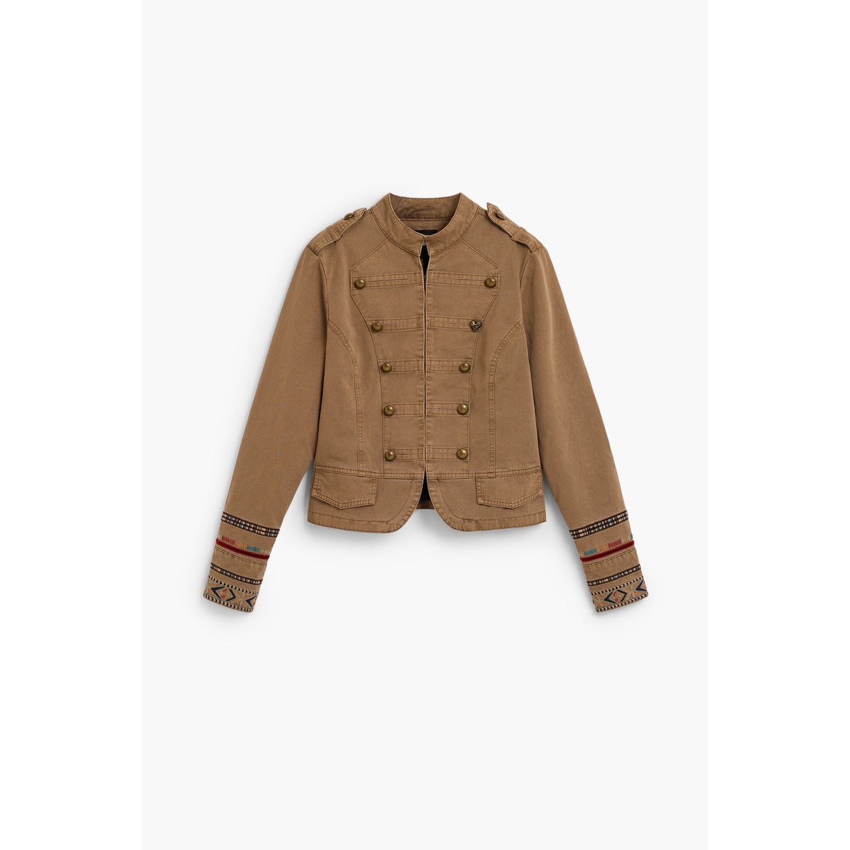 veste regular en coton vert, DESIGUAL