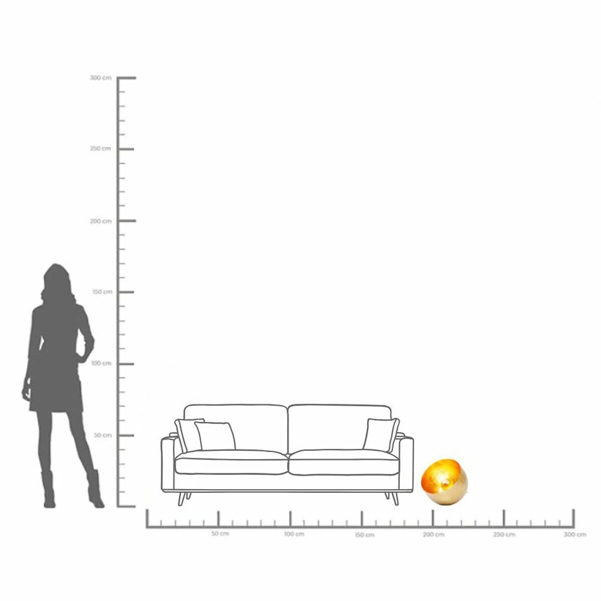 Lampe à poser  Apollon Ø35cm doré, KARE DESIGN