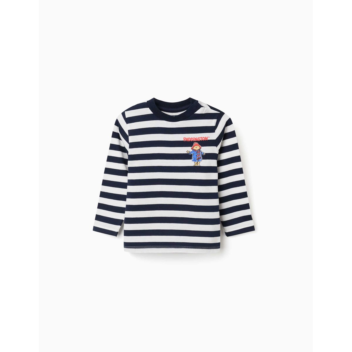 T-shirt à manches longues à rayures avec Paddington bleu foncé, ZIPPY