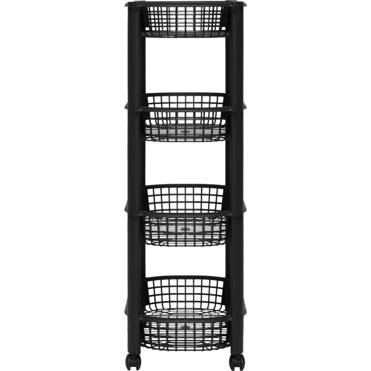 Resserre Avec Paniers 4 Niveaux Noir noir, ATMOSPHERA