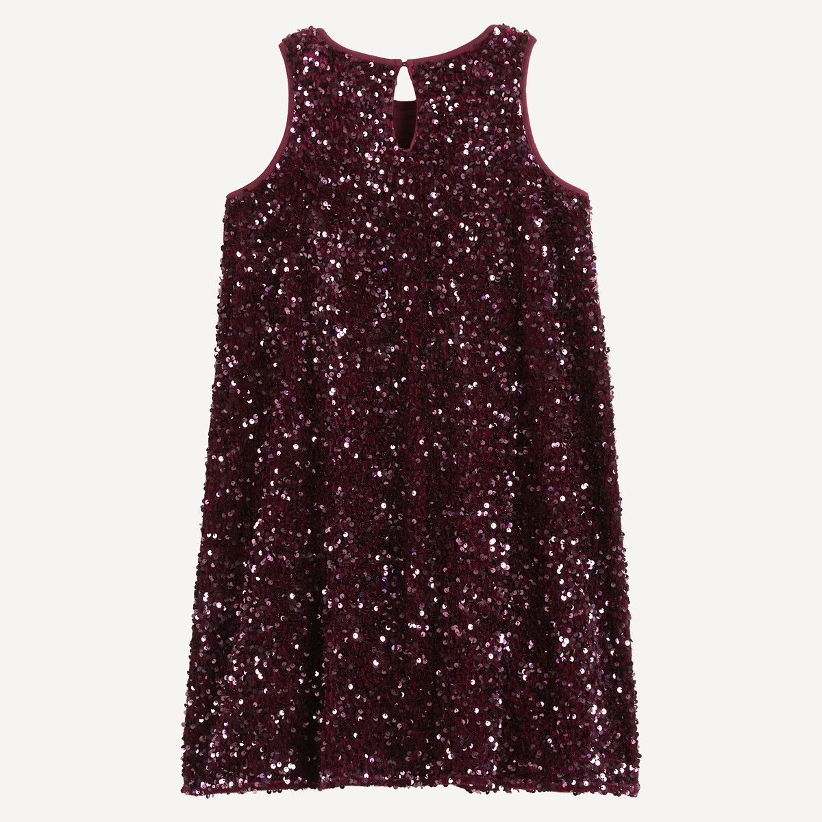 Robe sans manches à sequins bordeaux, LA REDOUTE COLLECTIONS