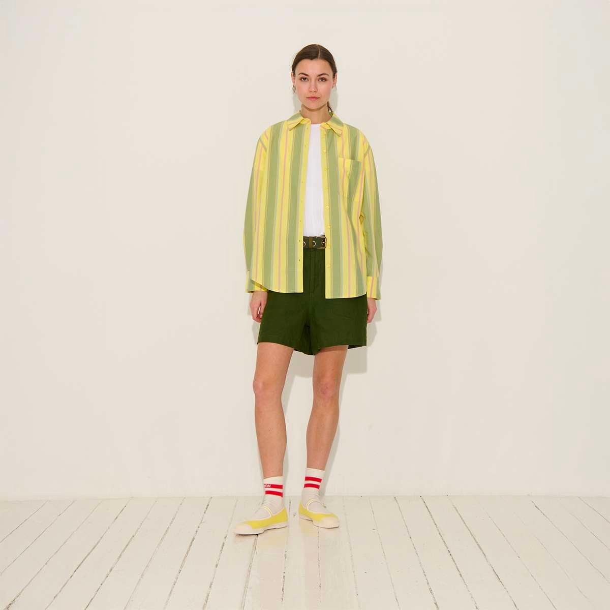 Chemise en coton manches longues PAOLA rayures, BENSIMON