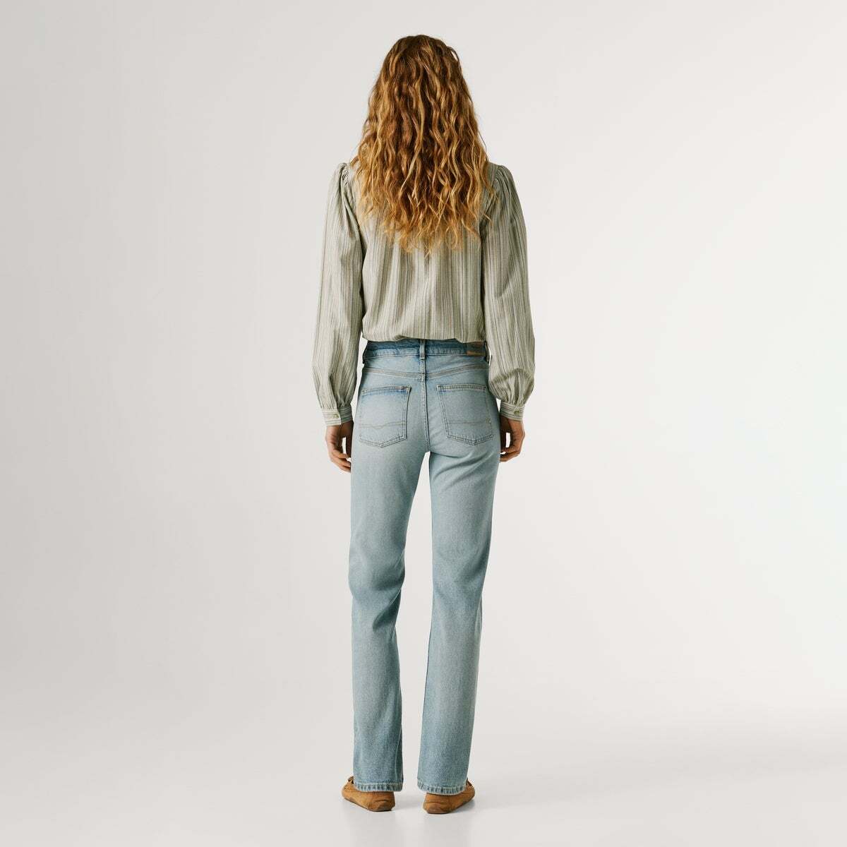 Jaimy - Jean Coupe Large, Taille Haute 13oz bleu confort extensible, PEPE JEANS