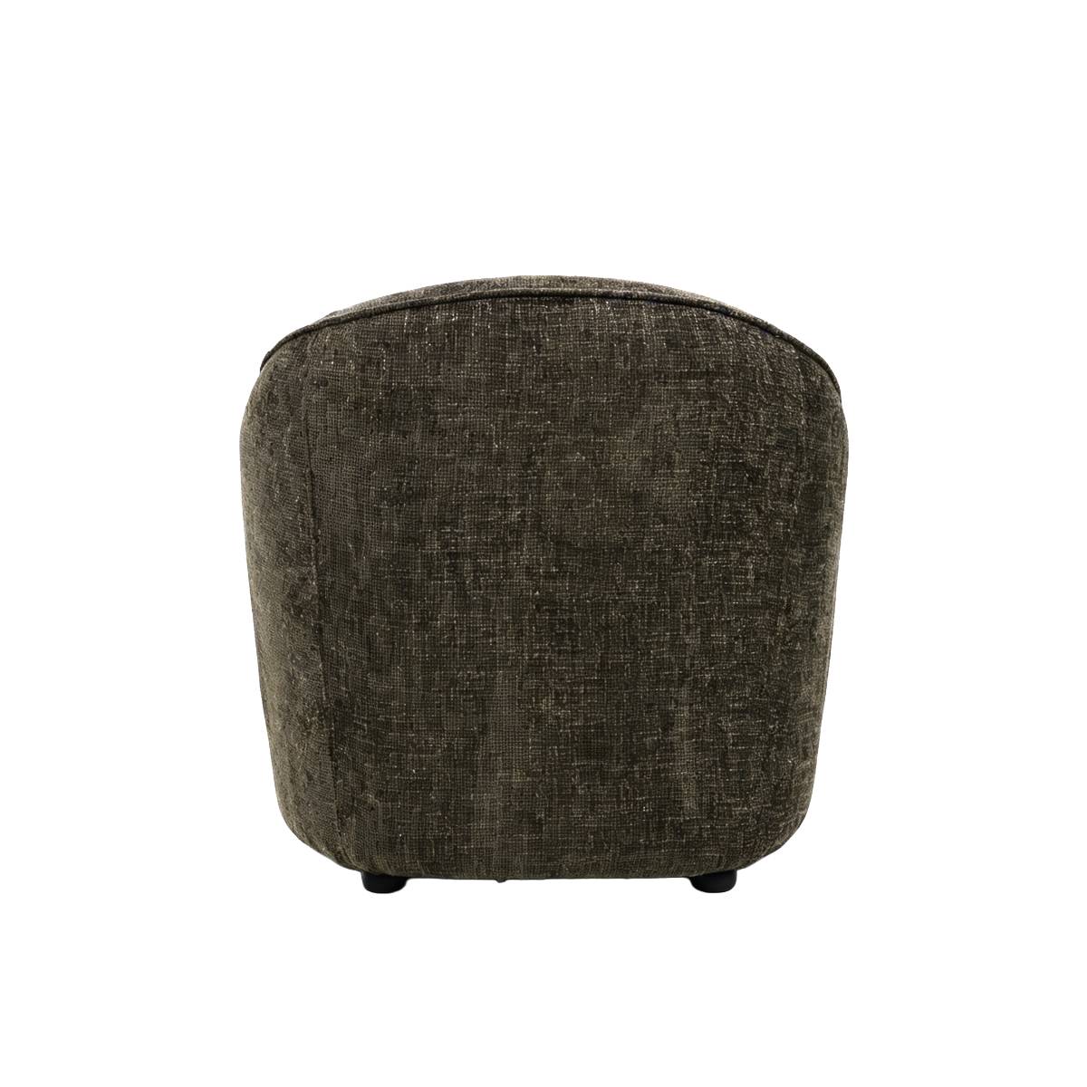 Fauteuil en tissu TRAVIS marron, MADE IN MEUBLES