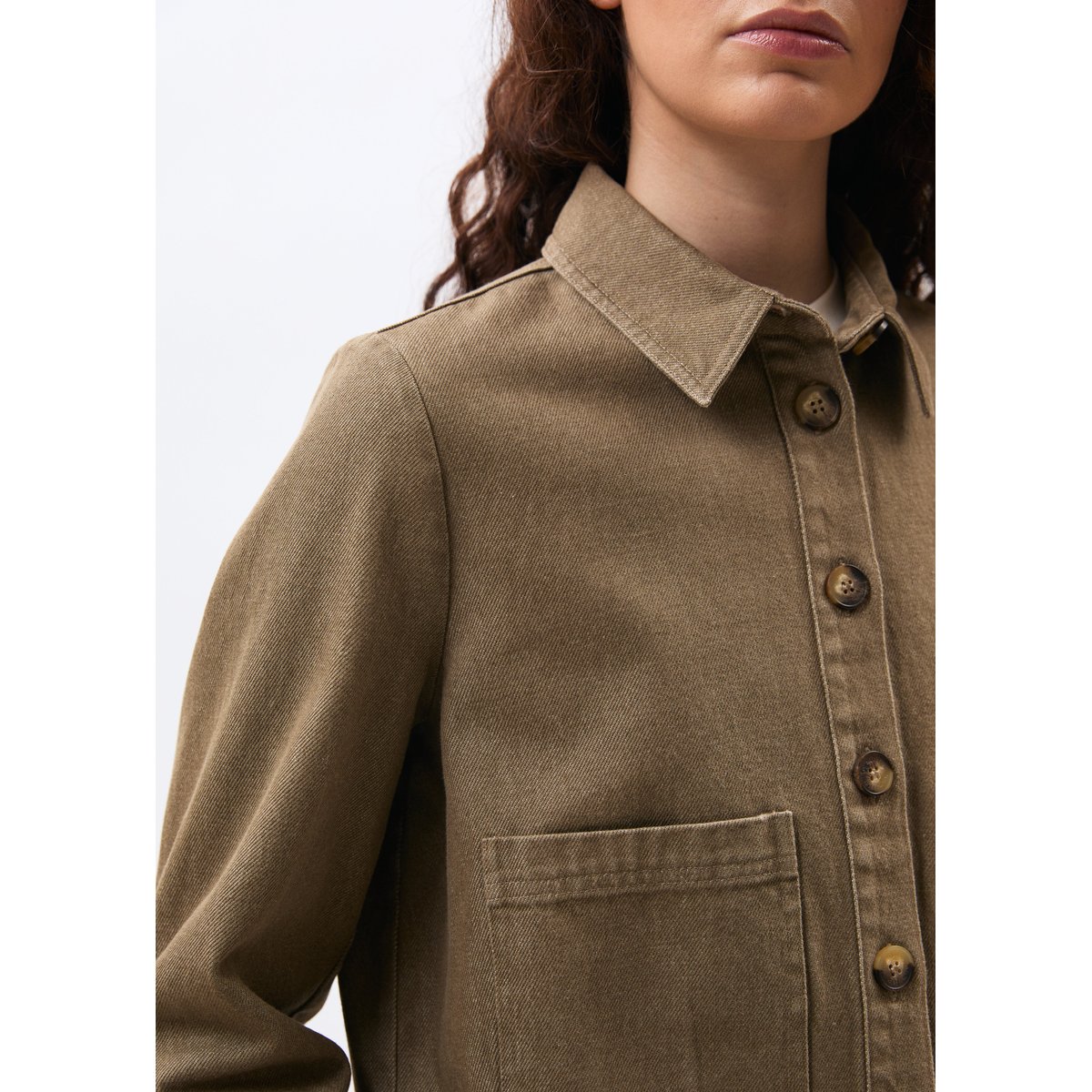 Veste courte en denim manches longues sienne, HUMILITY