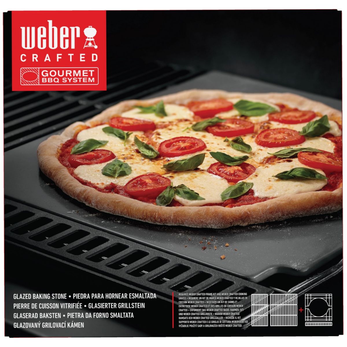 Pierre à pizza Pierre a pizza Weber Crafted gris, WEBER