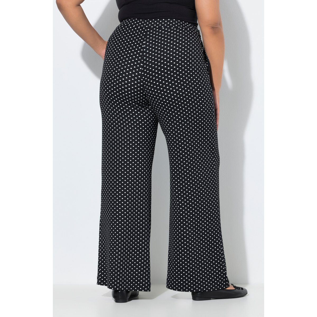 Pantalon en jersey noir, ULLA POPKEN