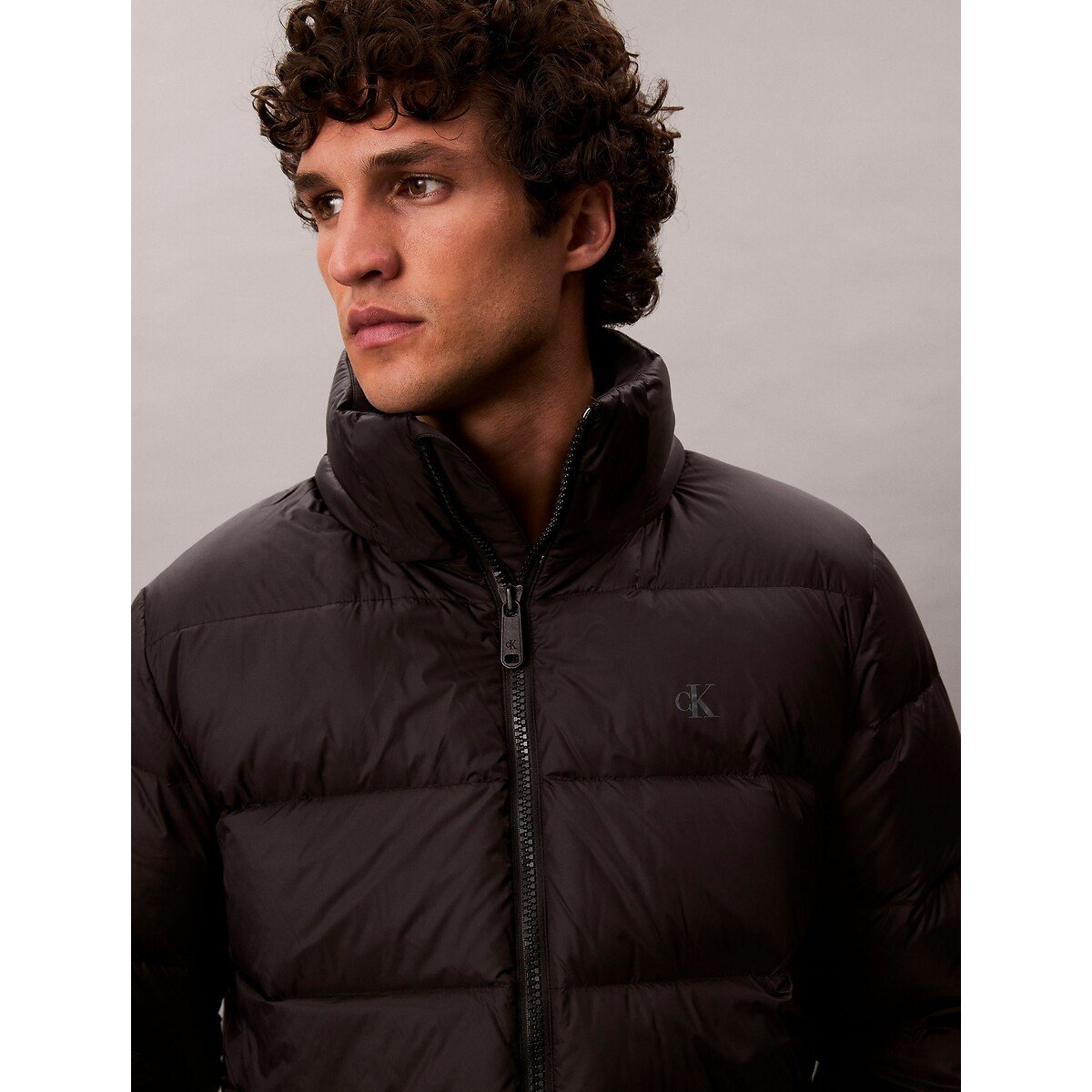 Doudoune à capuche noir, CALVIN KLEIN
