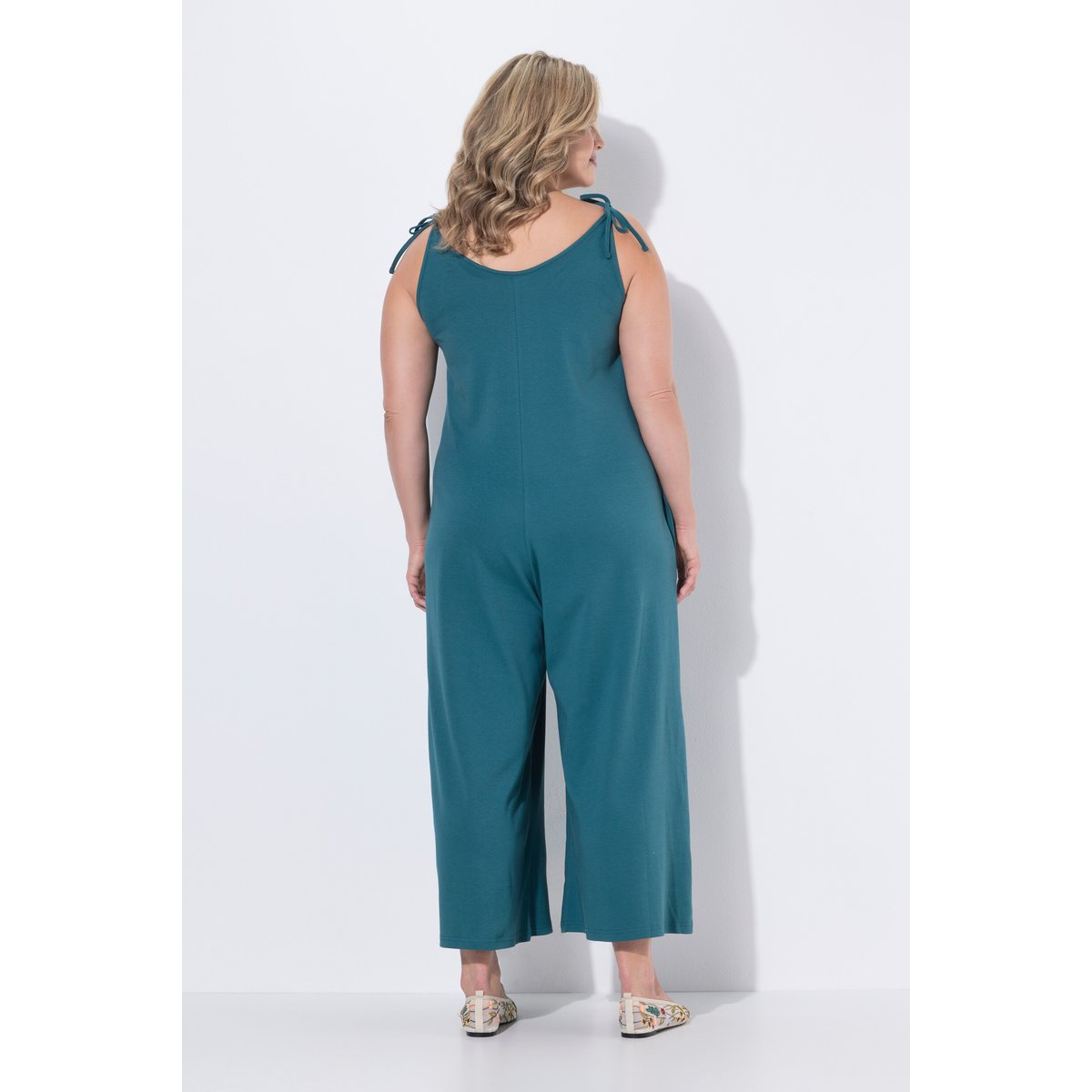 Combinaison en jersey de coton bio pétrol, ULLA POPKEN