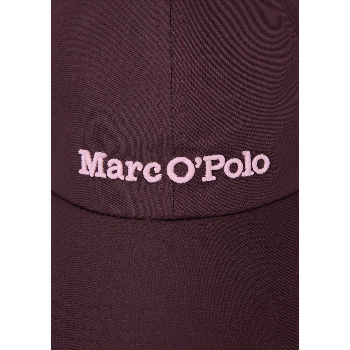 Casquette avec logo en mélange de coton et de nylon de haute qualité rouge foncé, MARC O'POLO