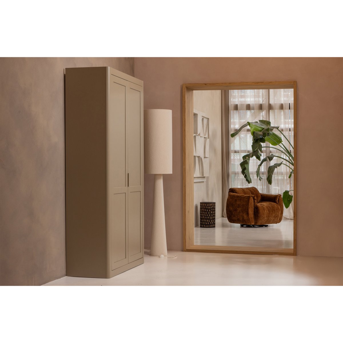 Armoire de rangement en pin GUNNAR vert kaki, WOOOD