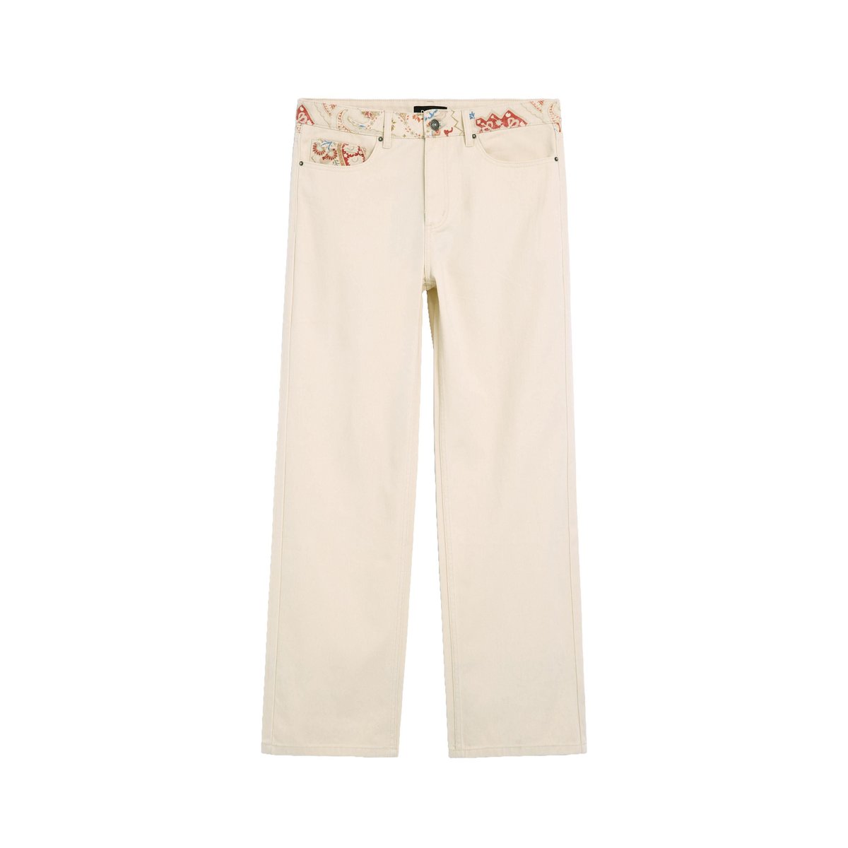 Pantalon Paisley 100 % coton beige, DESIGUAL