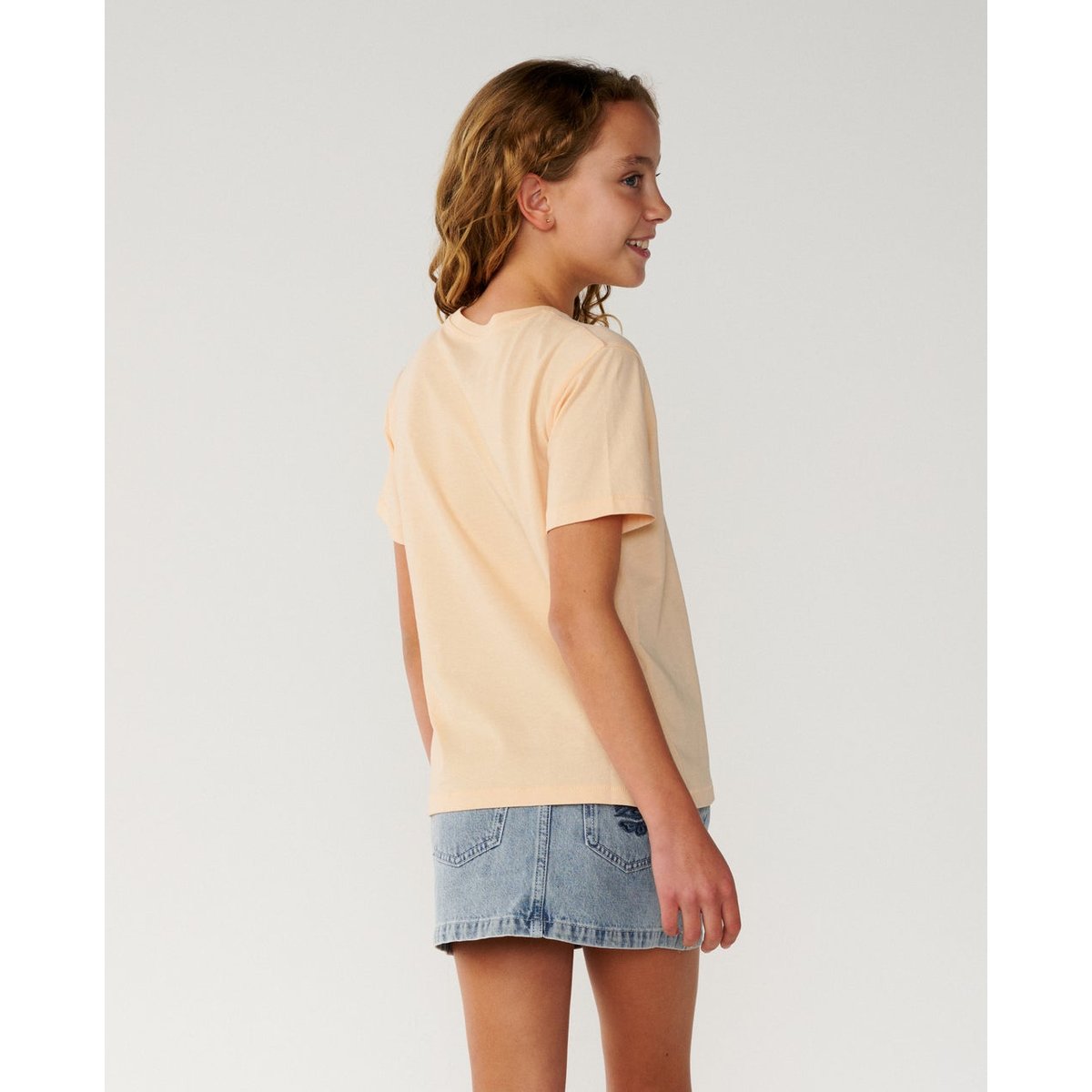 T-shirt enfant à manches courtes PARTY WAVE light apricot, RIP CURL