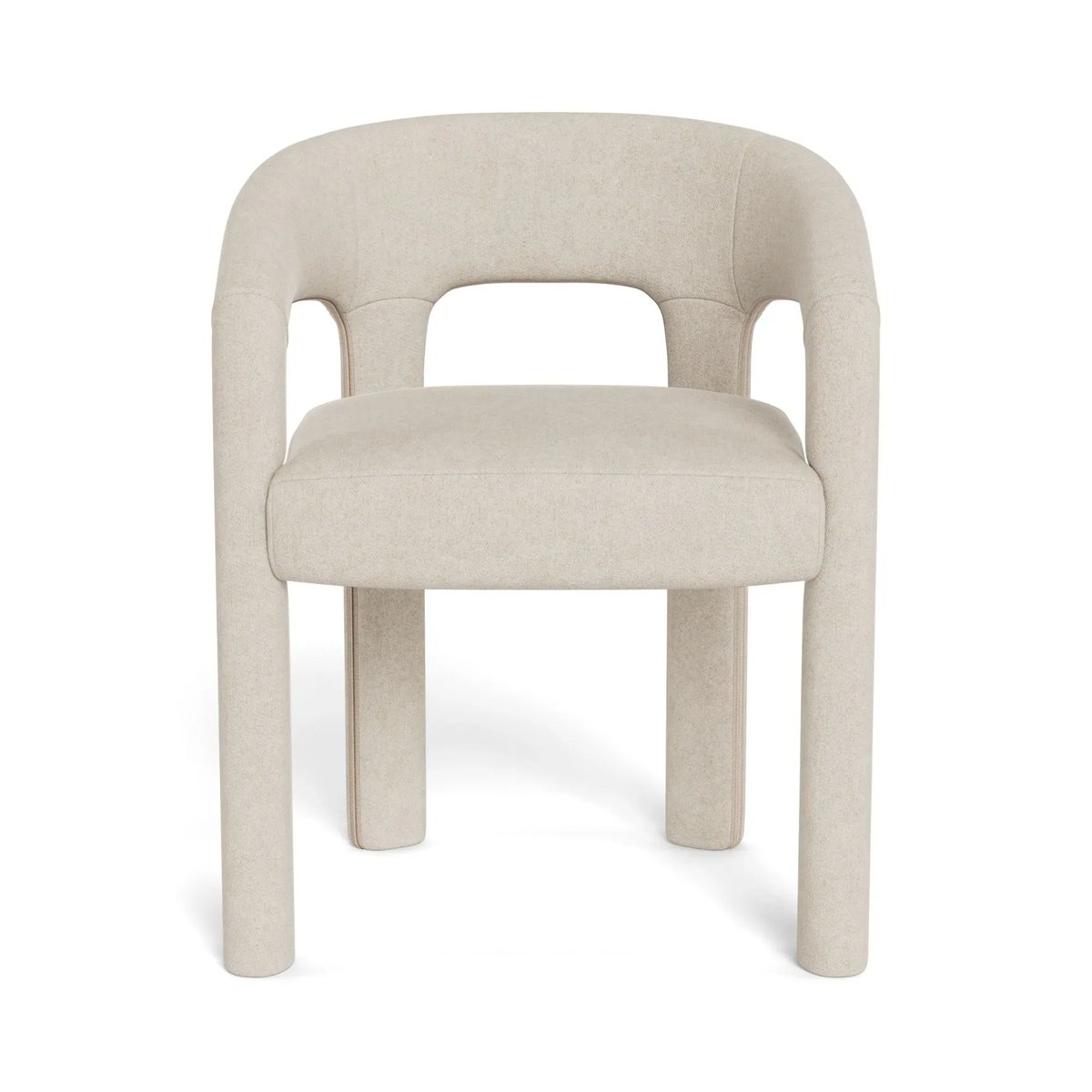 Fauteuil de salle à manger à accoudoirs en tissu - ARTEMIS beige, HELLIN, DEPUIS 1862