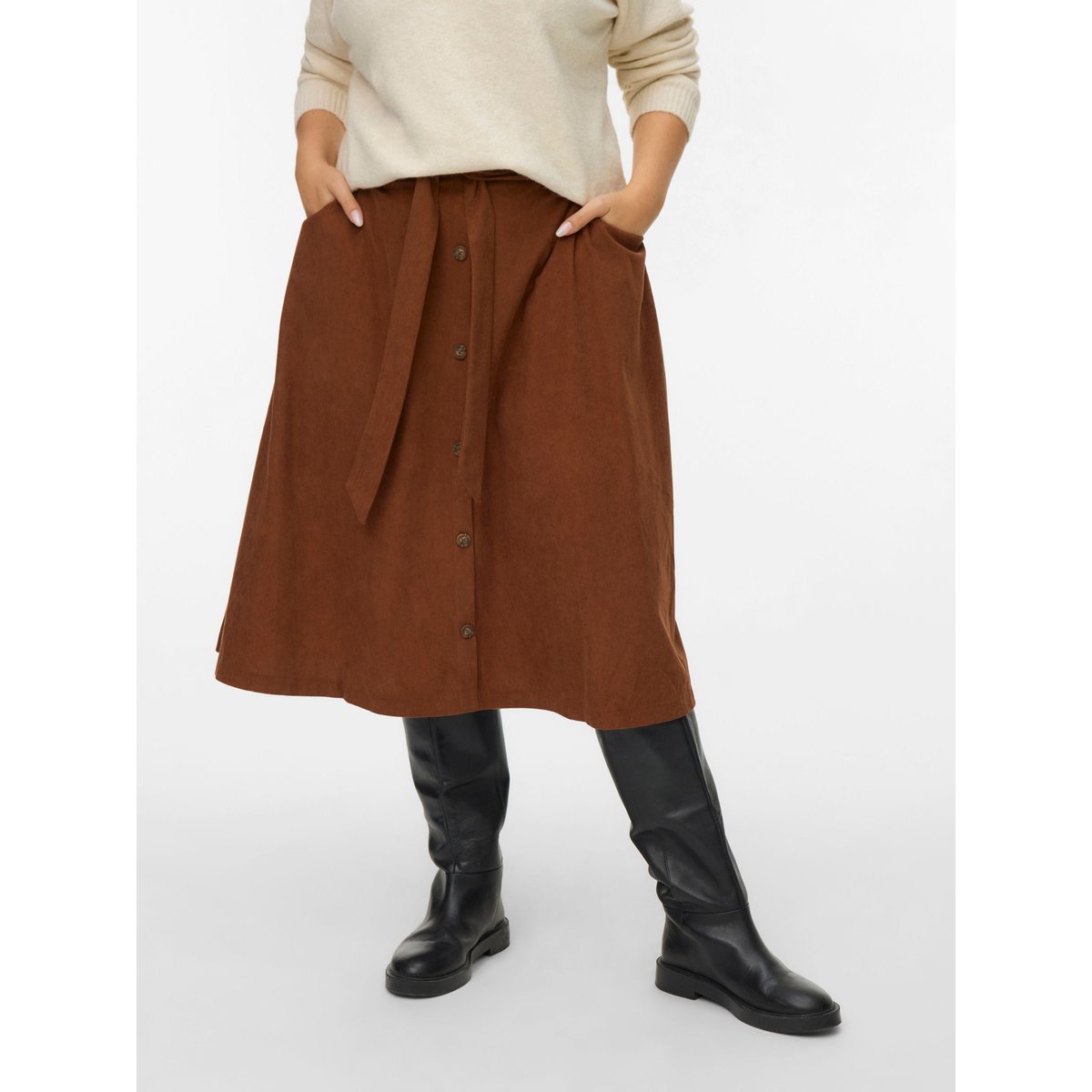 Jupe marron - tortoise shell 1, VERO MODA