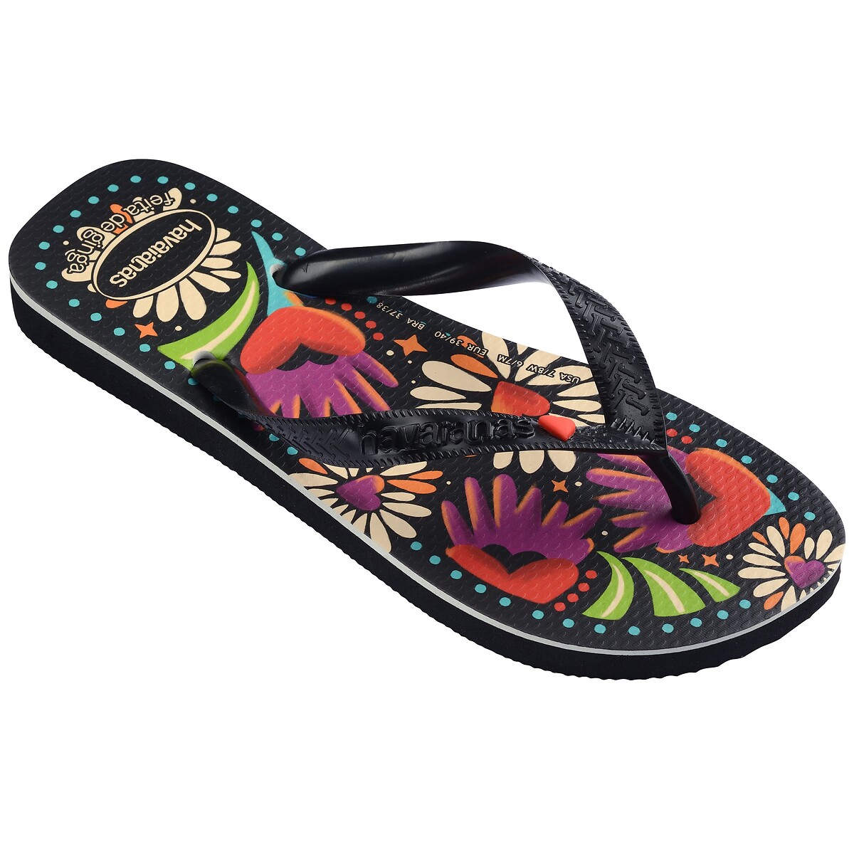Tongs HAV TOP BEGONIA noir, HAVAIANAS
