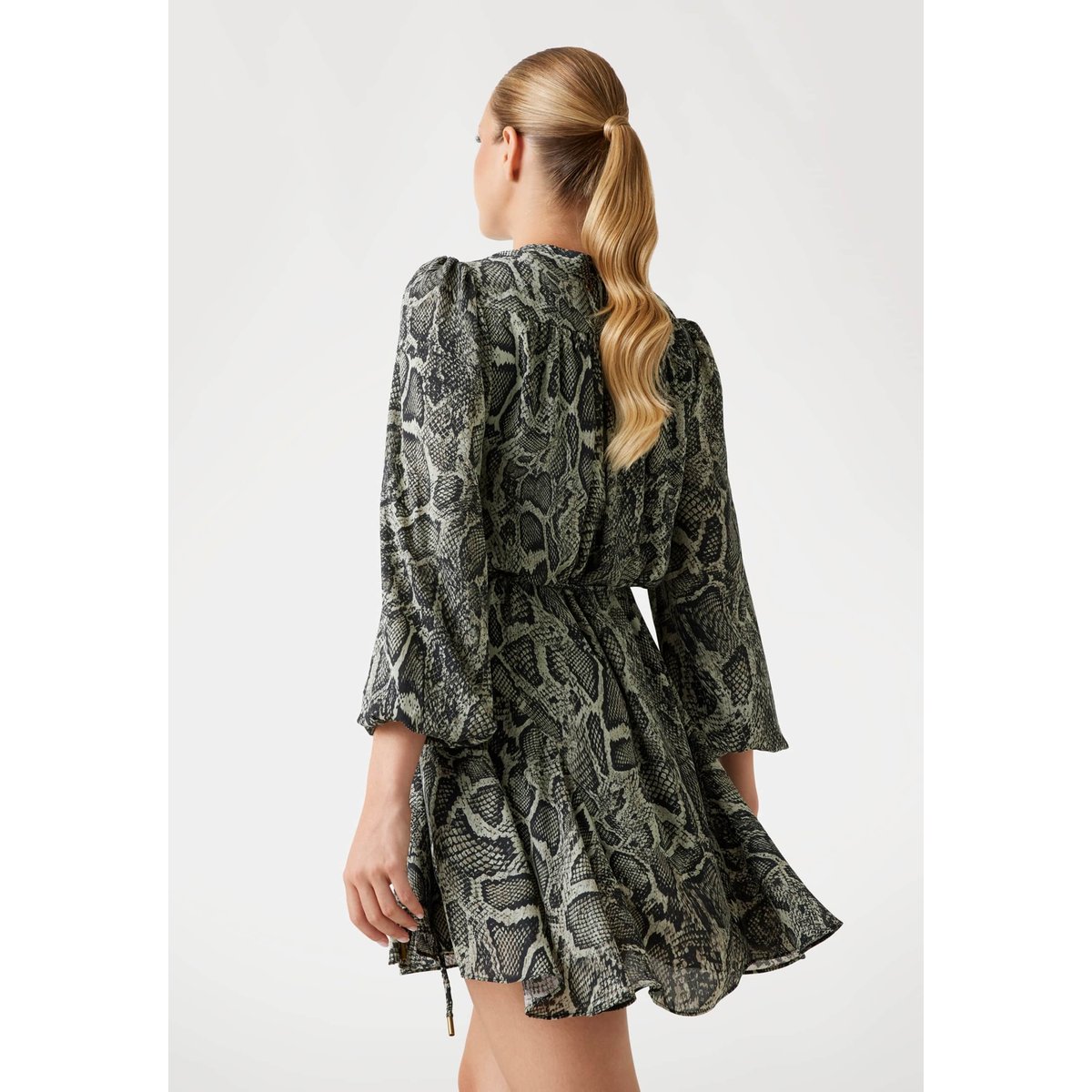 Robe Fluide Volantée animalier, GUESS