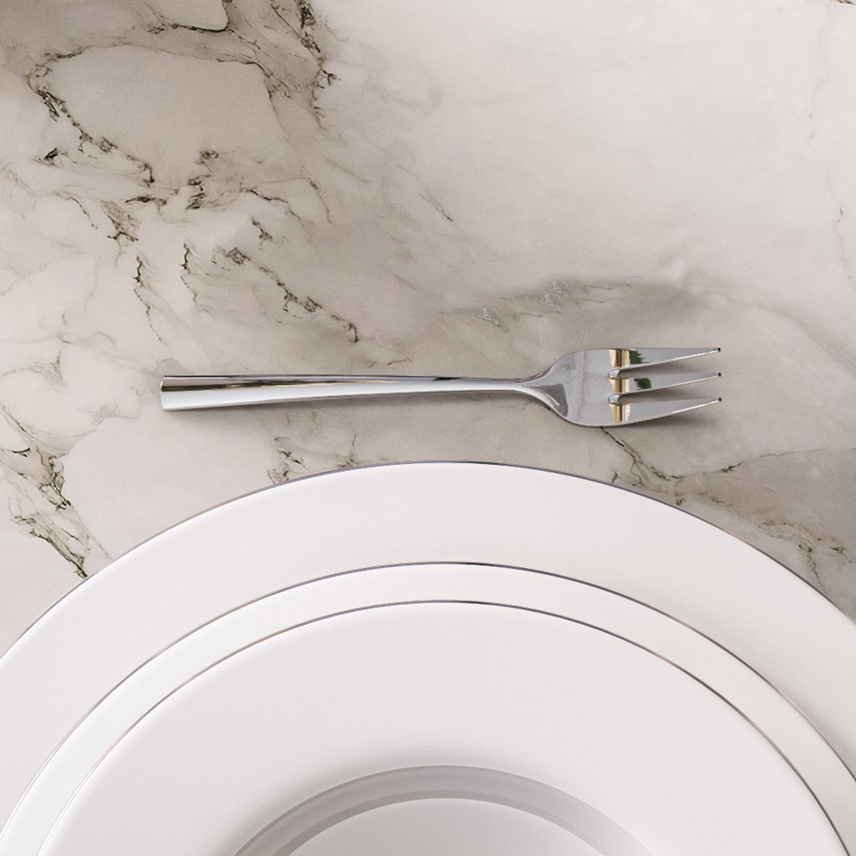 Fourchette À Gâteaux 6 Pièces NEWWAVE argent/platine, VILLEROY & BOCH