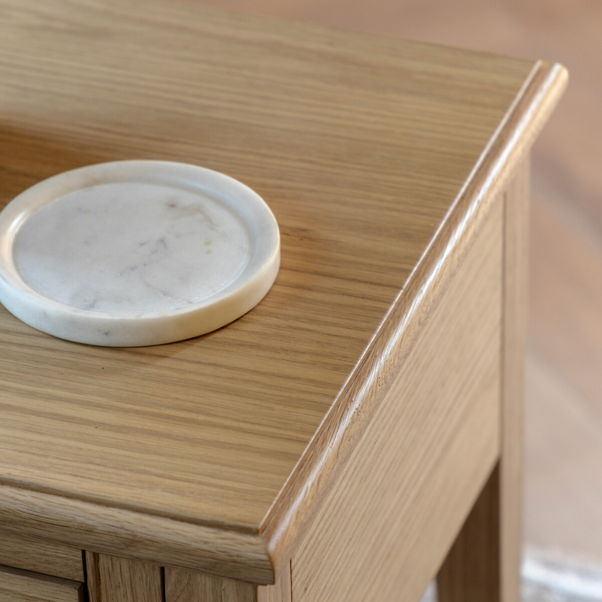 Harriet Oak 1 Drawer Side Table light oak wood, SO'HOME