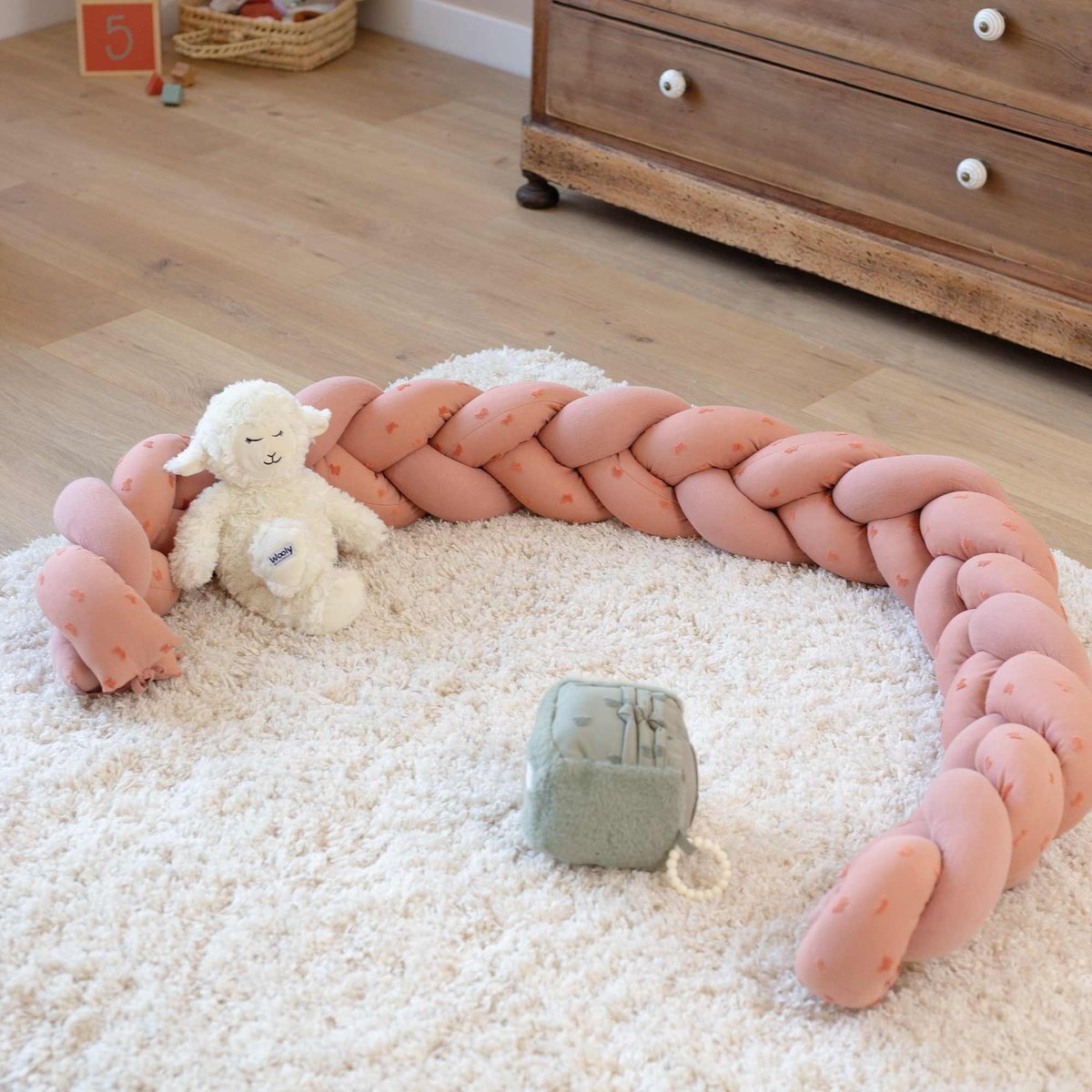 Tresse décorative rose, TROIS KILOS SEPT