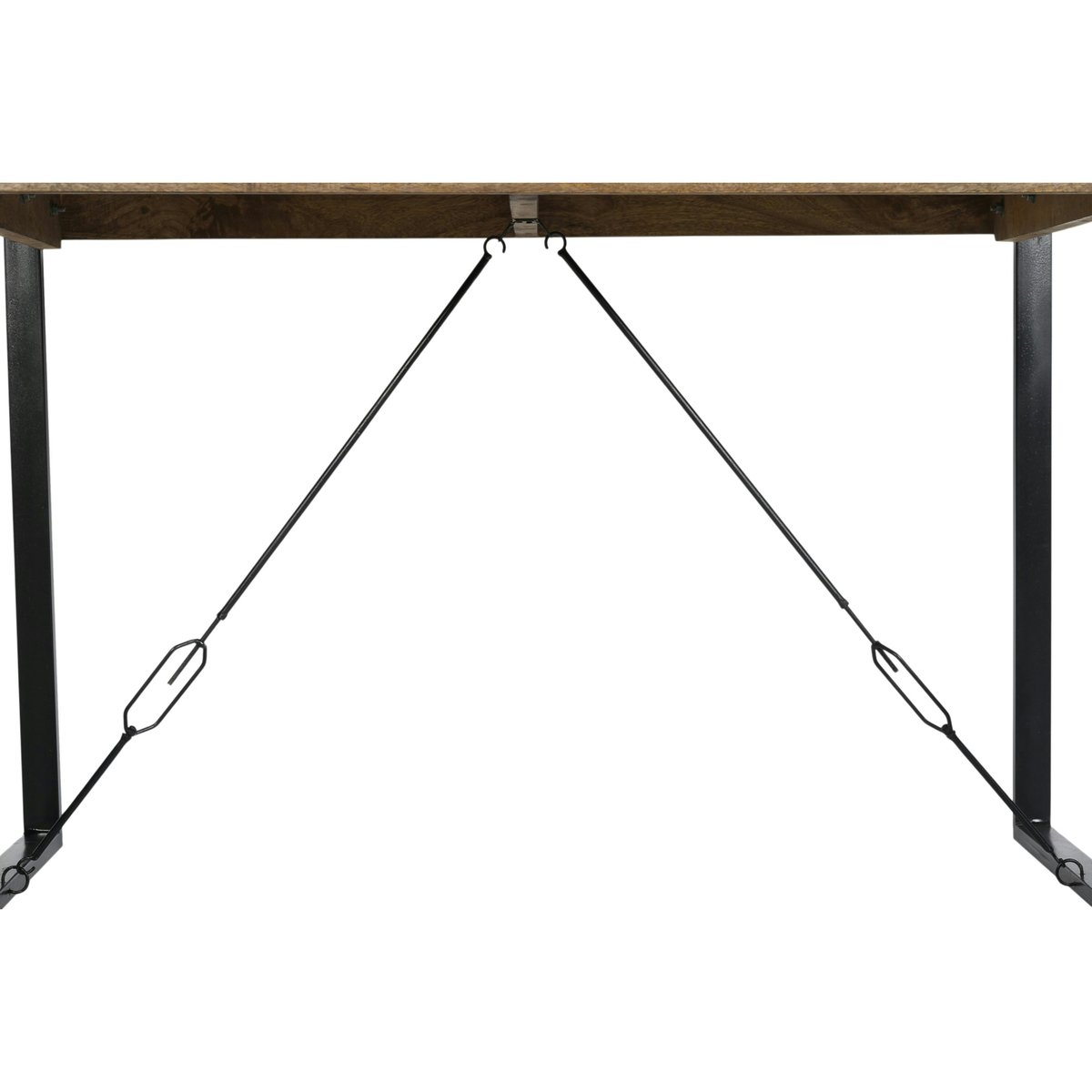 Table haute bois métal à tendeurs 140 cm KARGO bois naturel, PIER IMPORT
