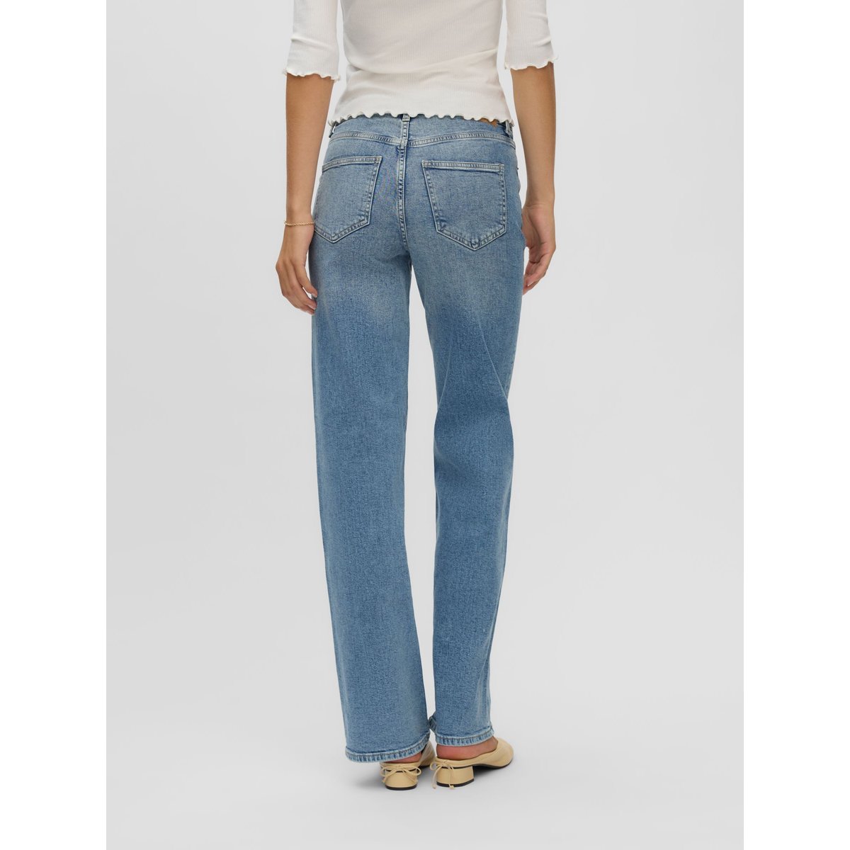 Jean À Coupe Large light blue denim, VERO MODA