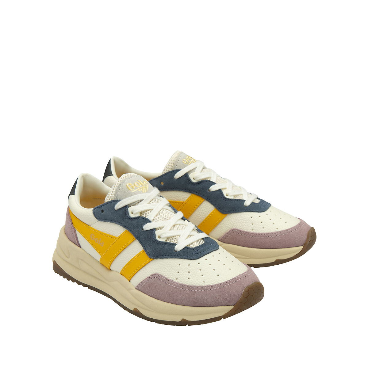Baskets Saturn Quadrant blanc/jaune, GOLA