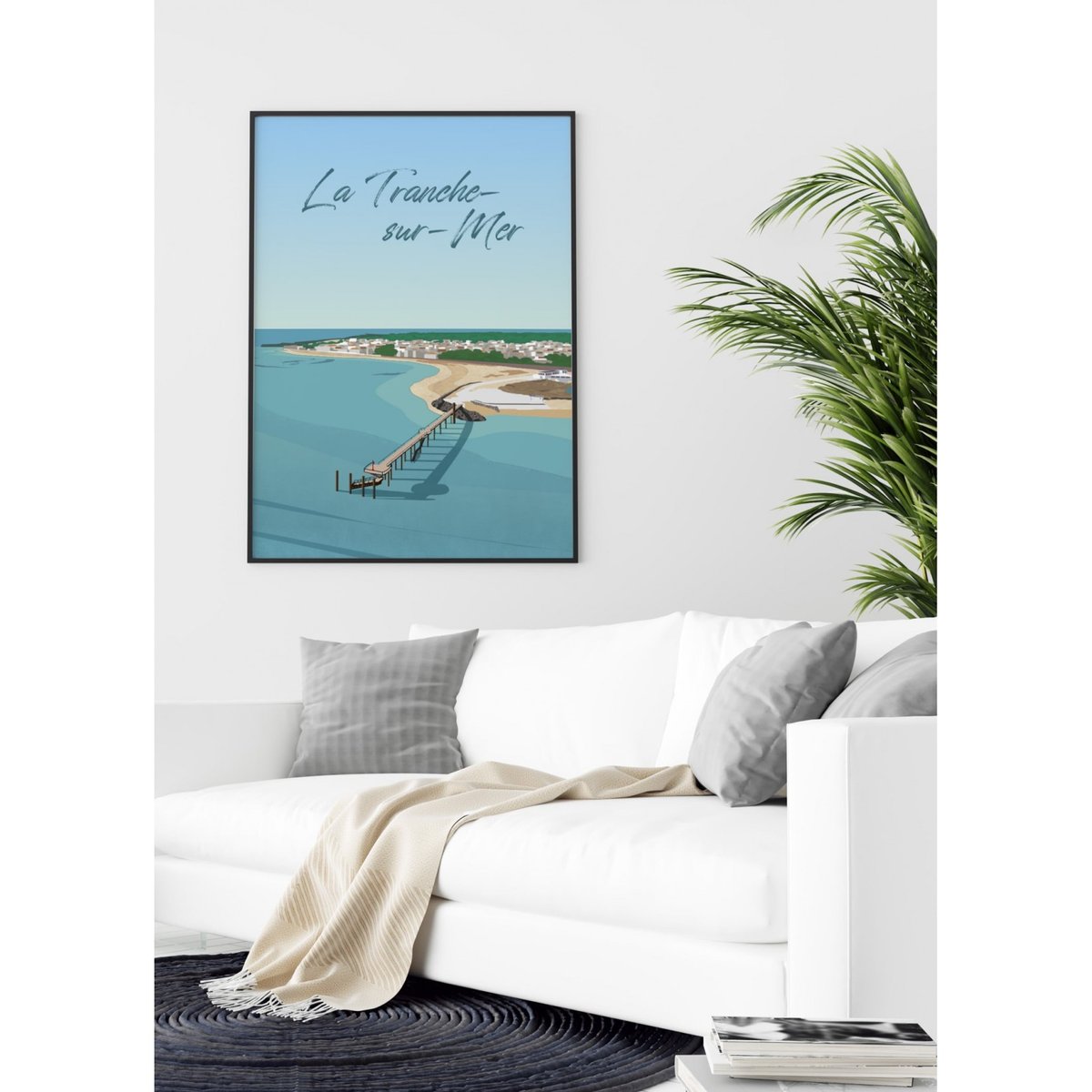 Affiche ville La Tranche-sur-Mer blanc, L'AFFICHERIE