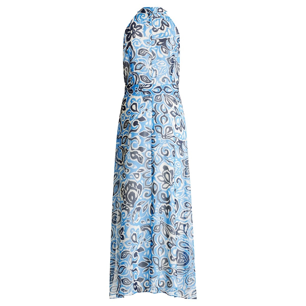 Robe en chiffon sans manches bleu/blanc, BETTY & CO