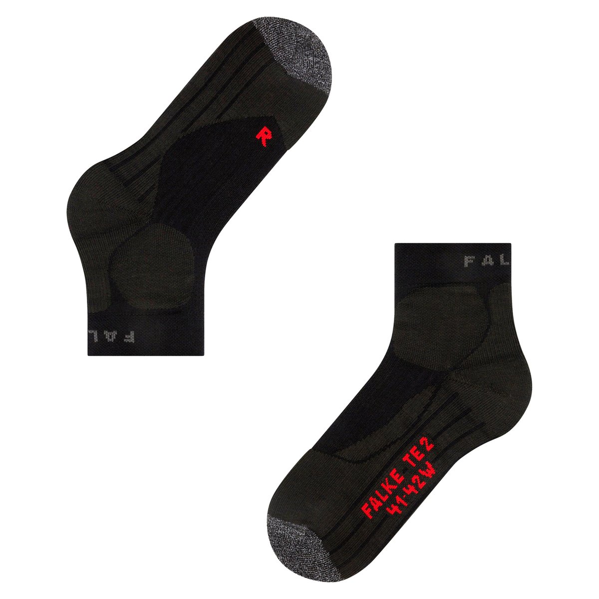 Chaussettes courtes TE2 Short noir, FALKE