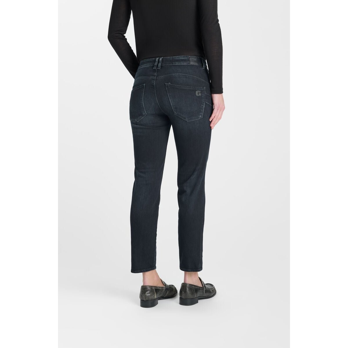 Jeans push-up  taille haute PULP, 7/8ème blue / black, LE TEMPS DES CERISES