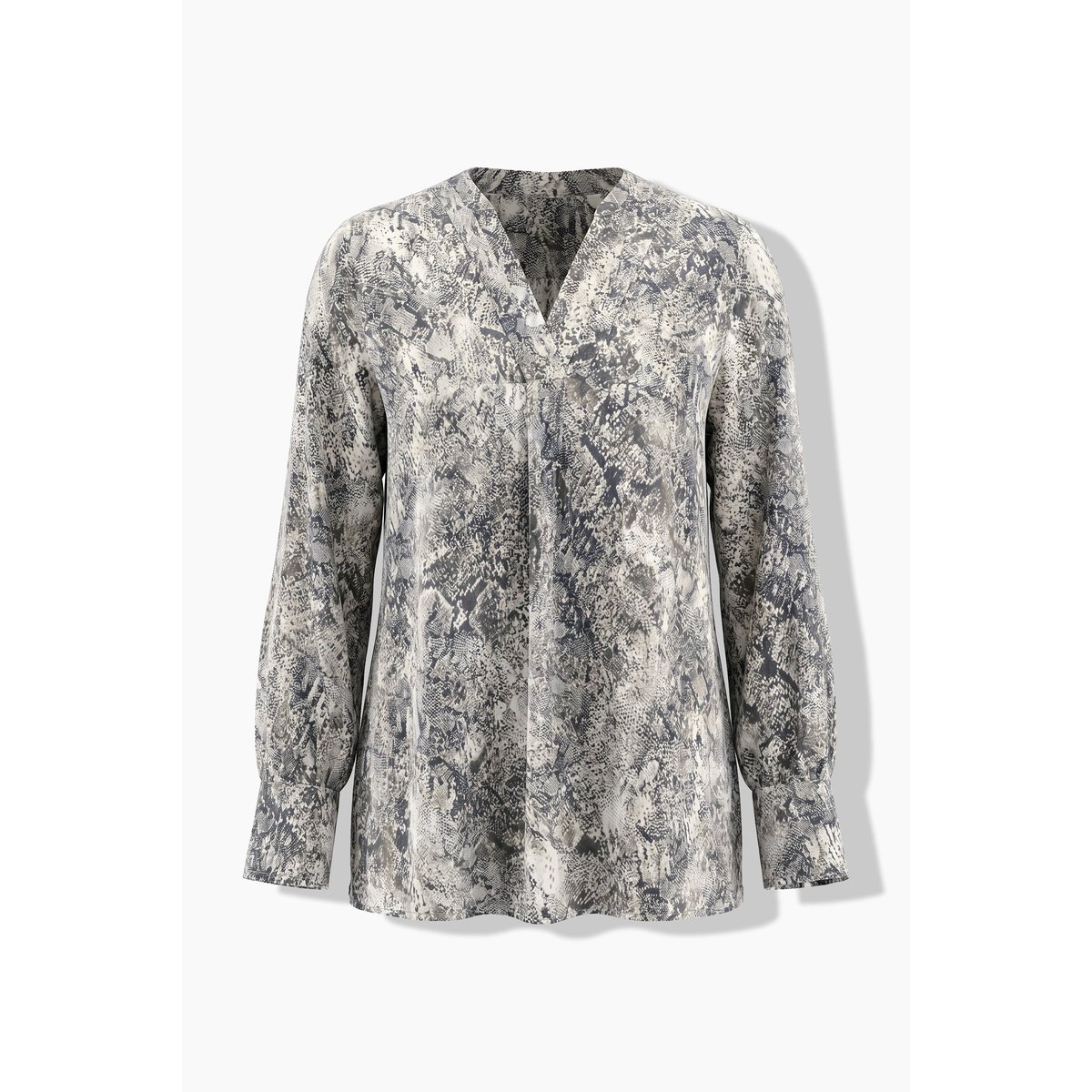 Tunique à motif python blanc neige, ULLA POPKEN