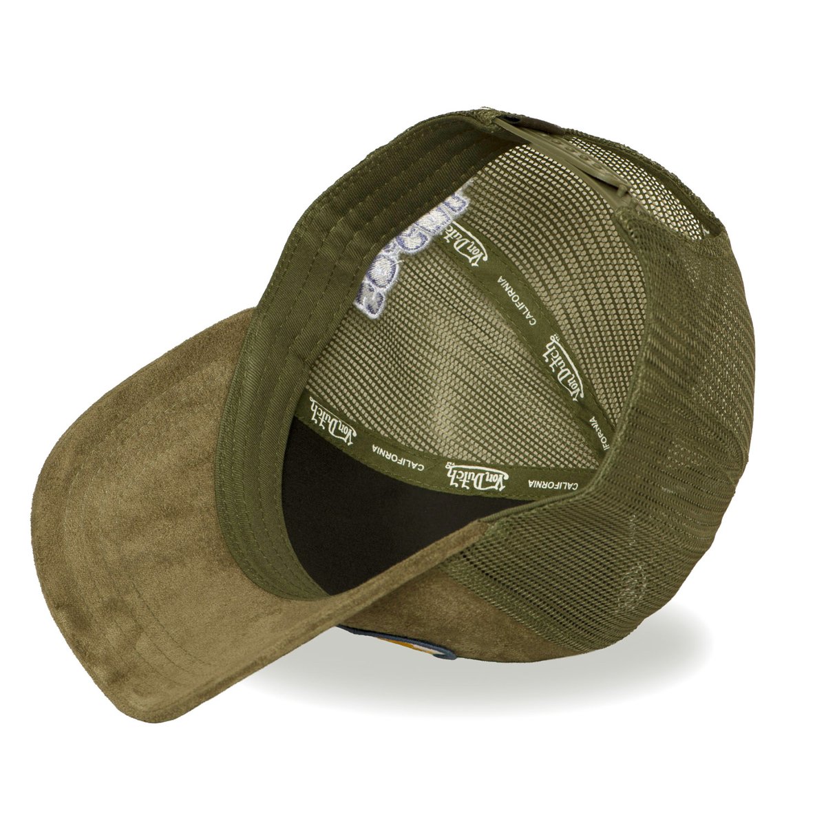 Casquette Trucker FUR kaki/blanc/jaune/violet, VON DUTCH