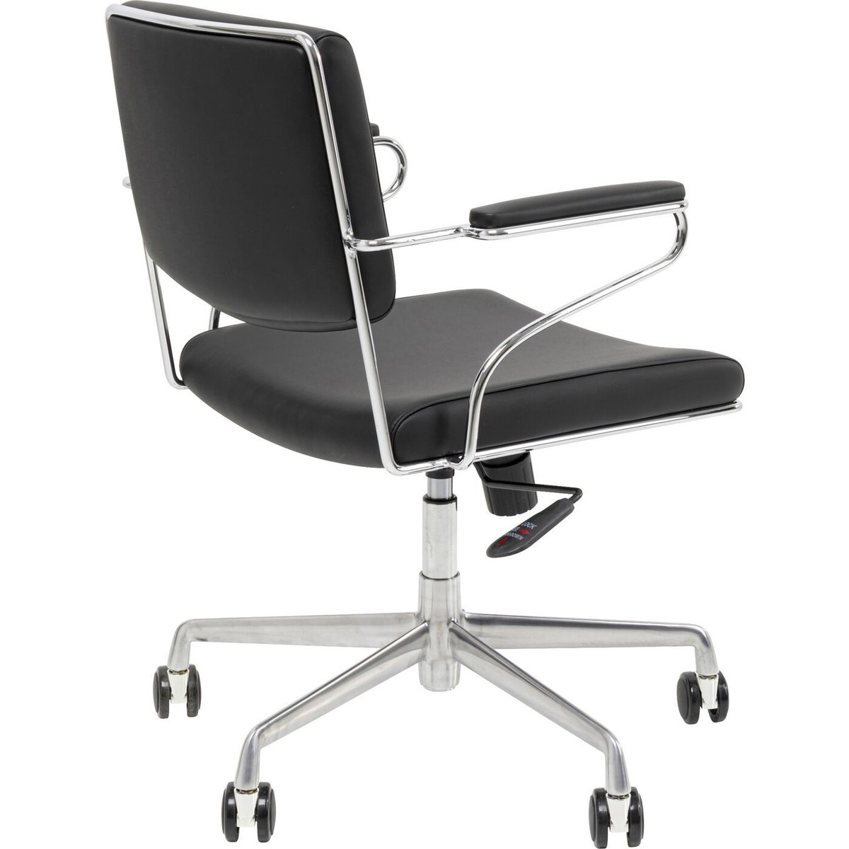 Chaise de bureau pivotante en simili, DOTTORE noir, KARE DESIGN