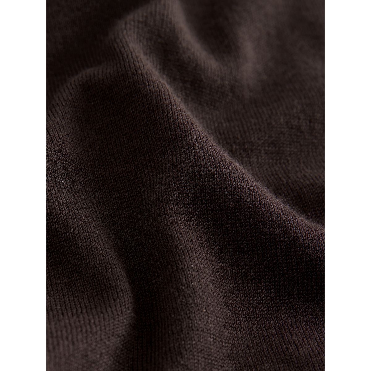 Polo doux en maille de coton majoritaire marron chocolat, NEXT