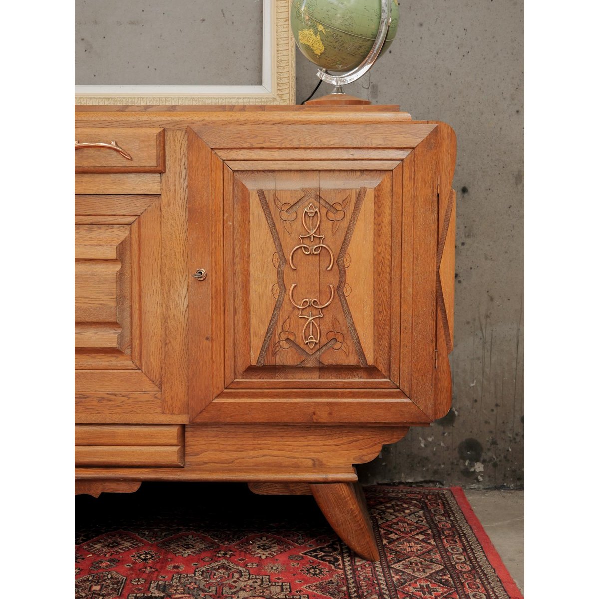 Grand buffet art déco Gilbert N°1680 - Bon état bois clair, DEBONGOUT
